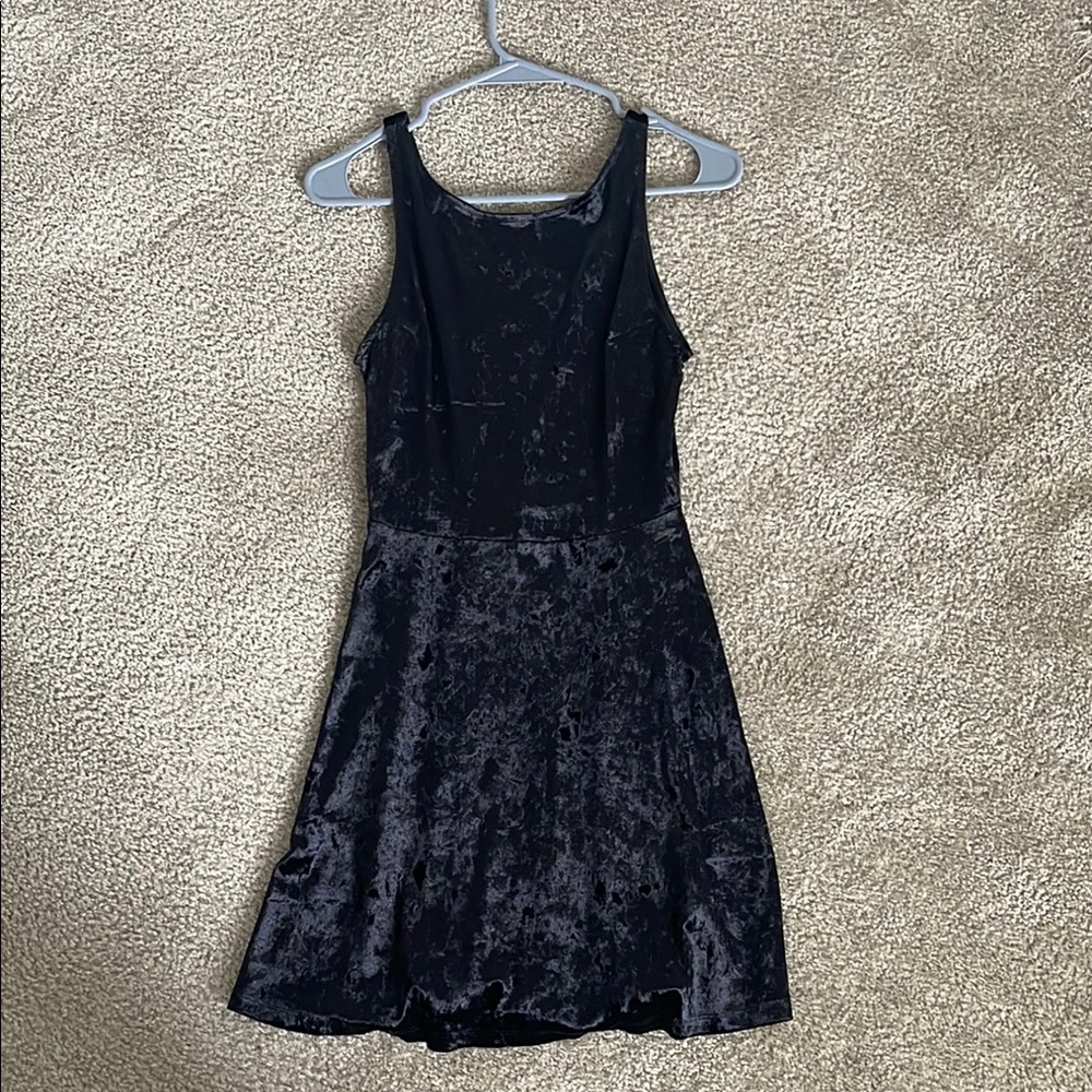 Black Velvet Cocktail Dress